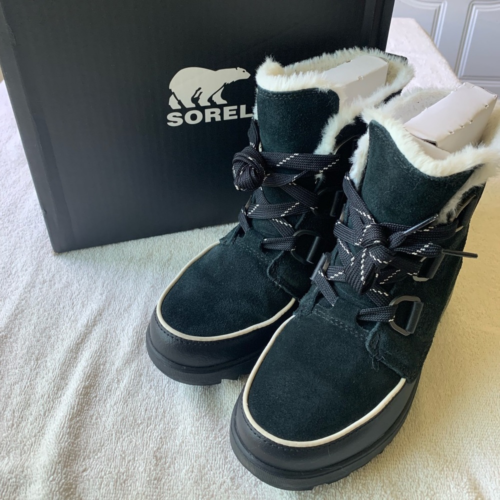 SOREL Tivoli IV WP Black/Noir Insulated Waterproof Women’s Size 6.5